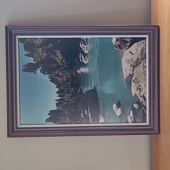 VINTAGE FRAMED PHOTOGRAPHY ART 'Hokitika Gorge' by Ulrich Walthert 1984 - Picture 2 of 12